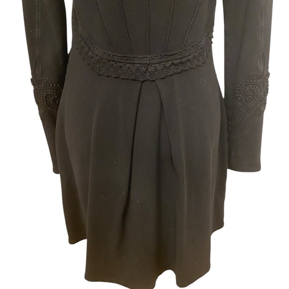 Soft Surroundings Long Cotton Duster Cardigan Shacket Size Medium Embroidered - Picture 6 of 10